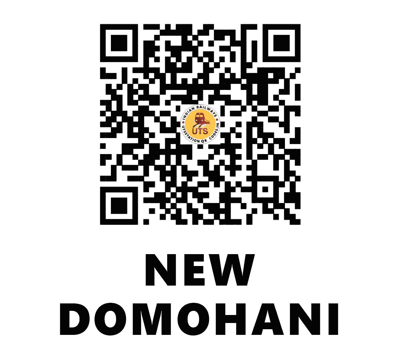 UTS QR Code for NEW DOMOHANI - NQH - NF (WEST BENGAL)